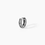 Cr&eacute;ole Unitaire Baptiste Argent Blanc - Piercings d'oreilles Homme | Marc Orian