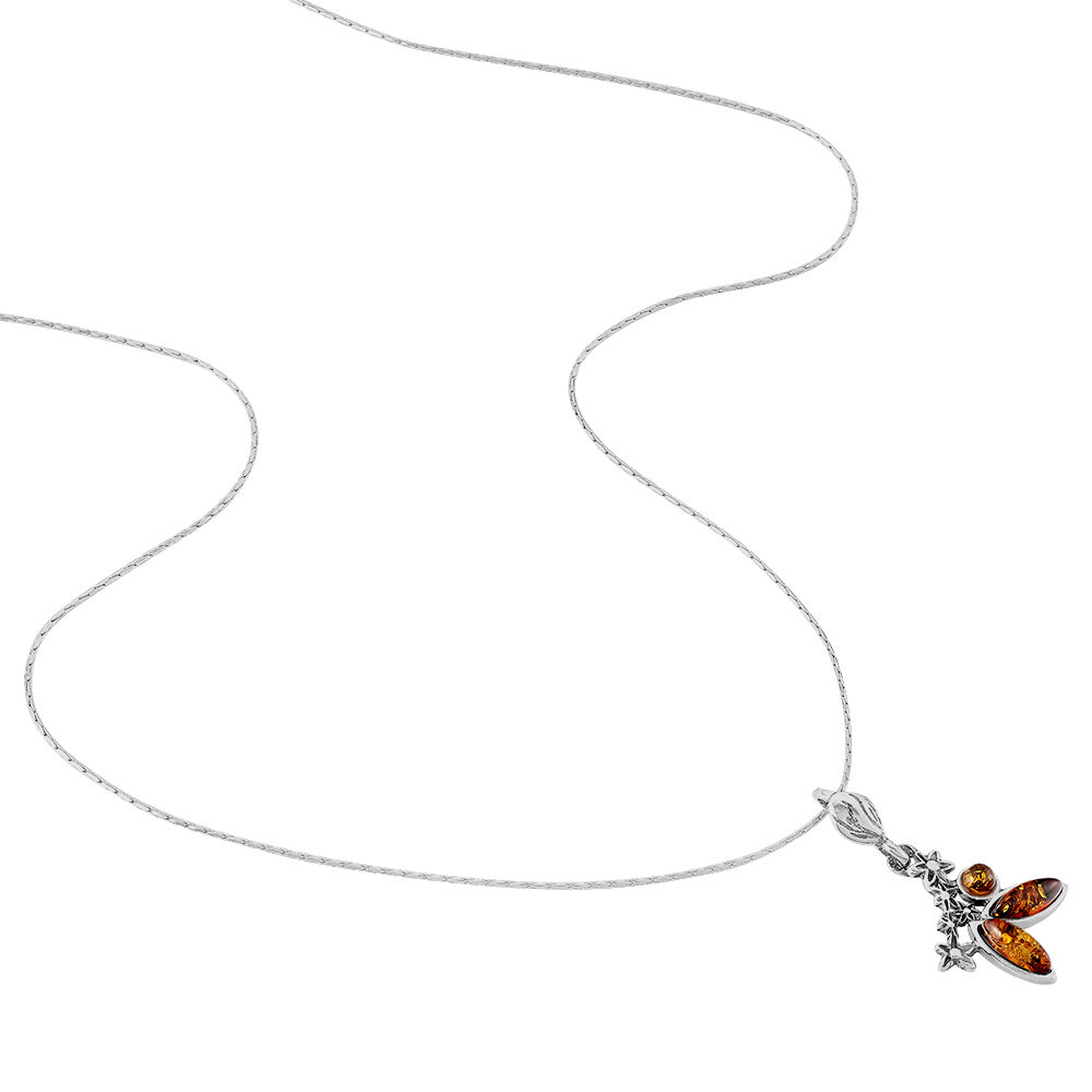 Collier Nadiana Argent Blanc Ambre - Colliers avec pierres Femme | Marc Orian