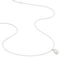Collier Verica Or Blanc Perle De Culture Et Diamant - Colliers avec pierres Femme | Marc Orian