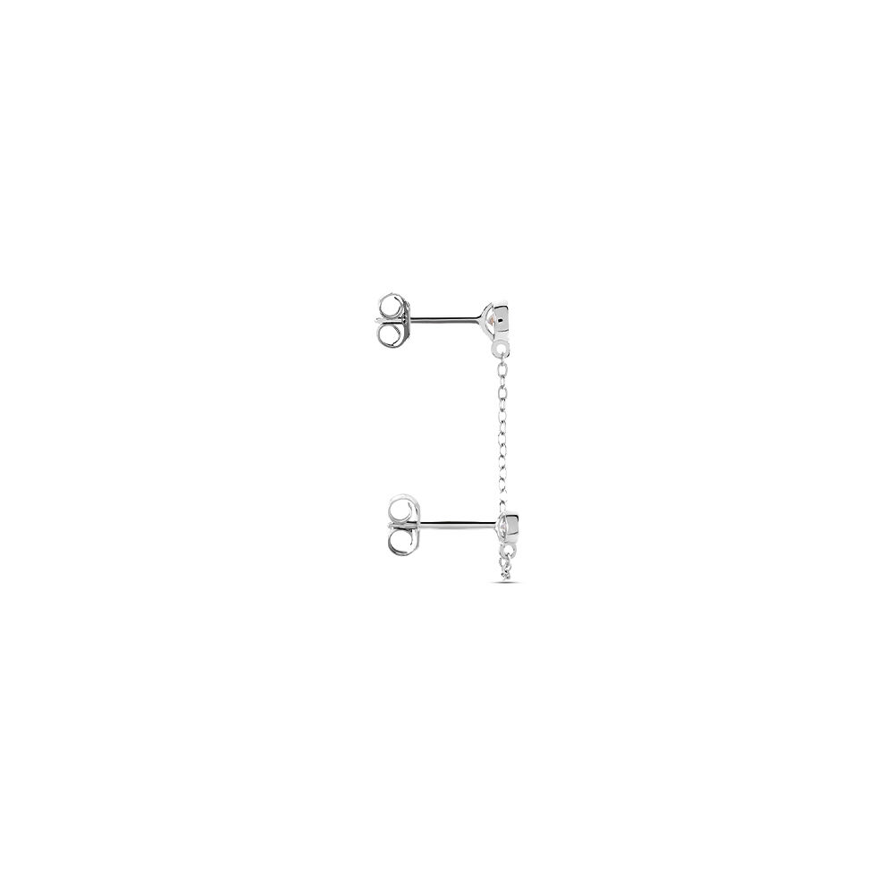 Bijou D'oreille Argent Blanc Cheyanne Oxydes De Zirconium - Piercings d'oreilles Femme | Marc Orian