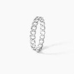 Bague Ancone Argent Blanc - Bijoux fantaisie Femme | Marc Orian