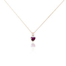 Collier Or Rose Samanta Rhodolite - Colliers Femme | Marc Orian