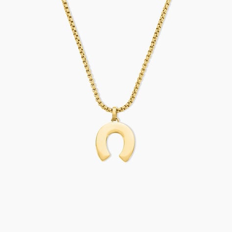 Collier Devy Acier Jaune - Nouveautés Homme | Marc Orian