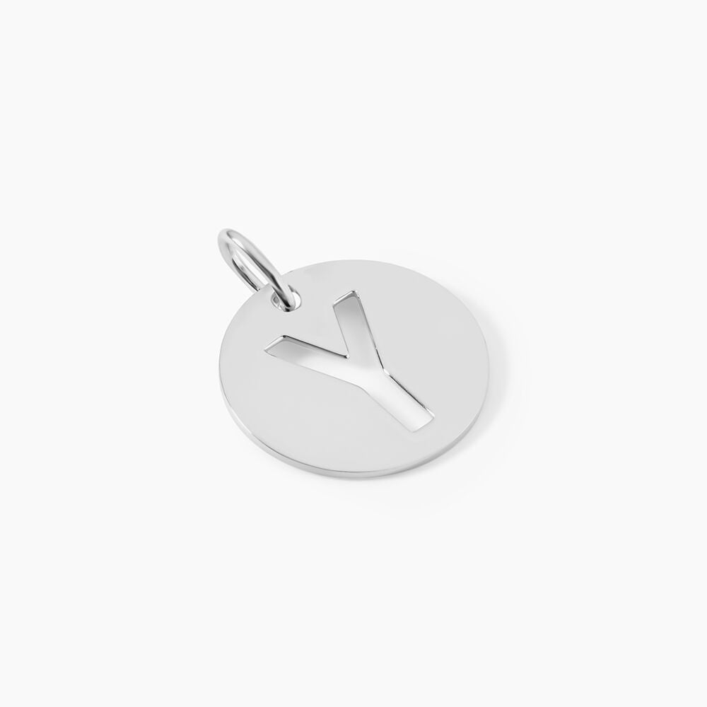 Pendentif Elio Y Argent Blanc - Bijoux fantaisie Famille | Marc Orian
