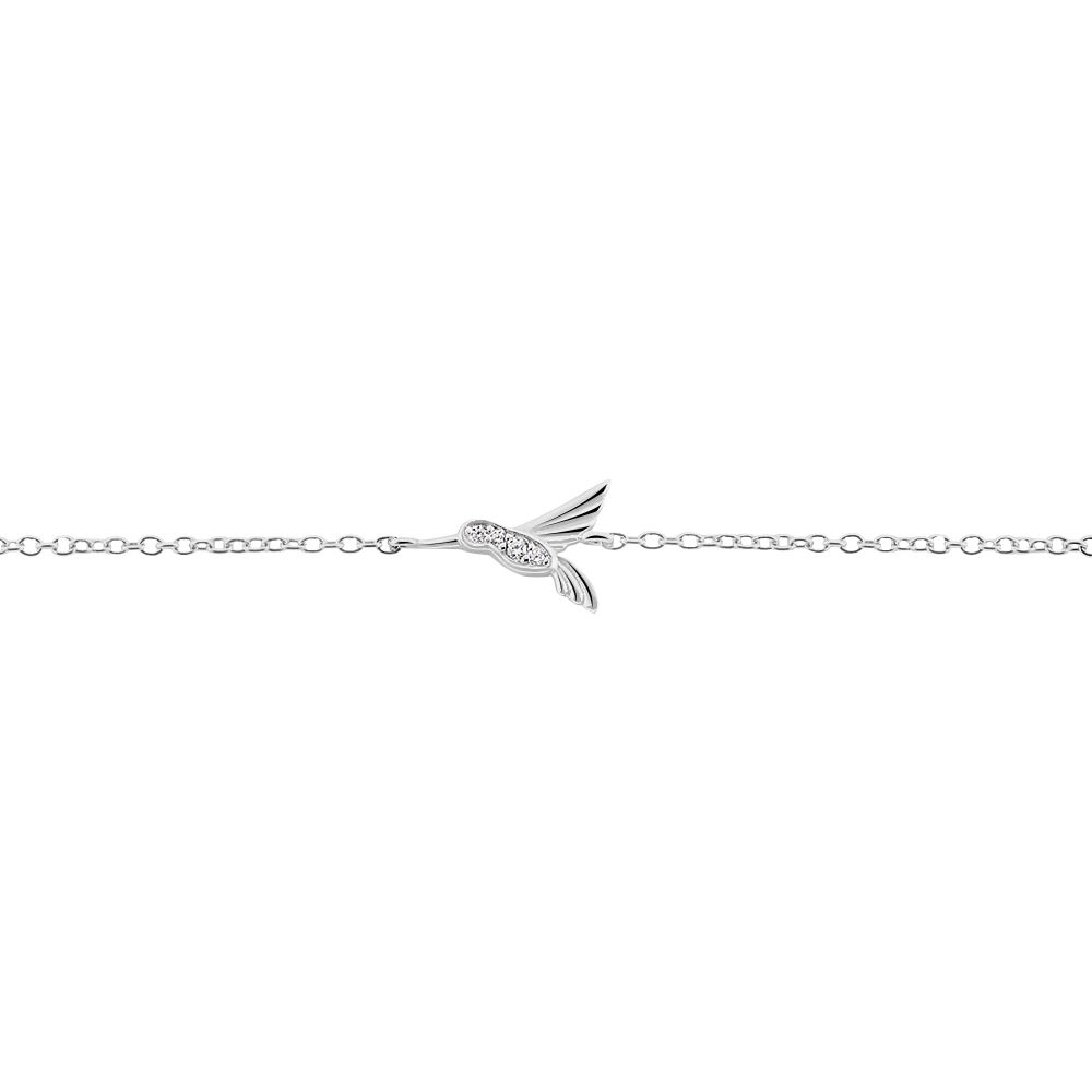 Bracelet Irysa Argent Blanc Oxyde De Zirconium - Bracelets chaînes Femme | Marc Orian