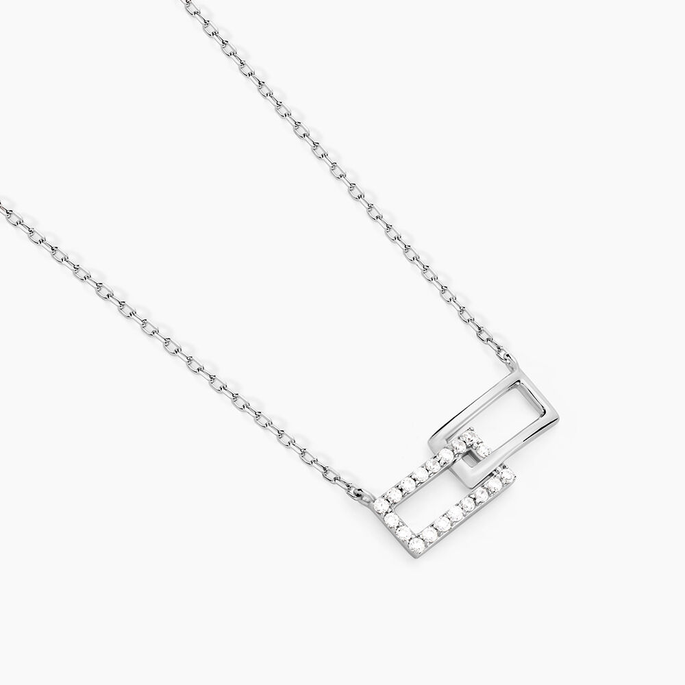 Collier Lysis Argent Blanc Oxyde De Zirconium - Colliers avec pierres Femme | Marc Orian