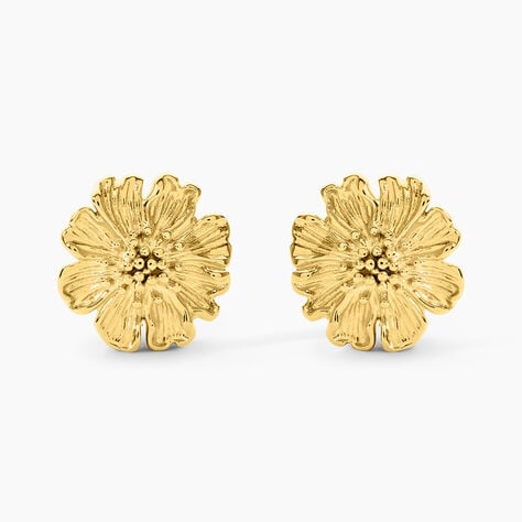 Boucles D'Oreilles Puces Ma&iuml;ana Acier Jaune - Puces Femme | Marc Orian