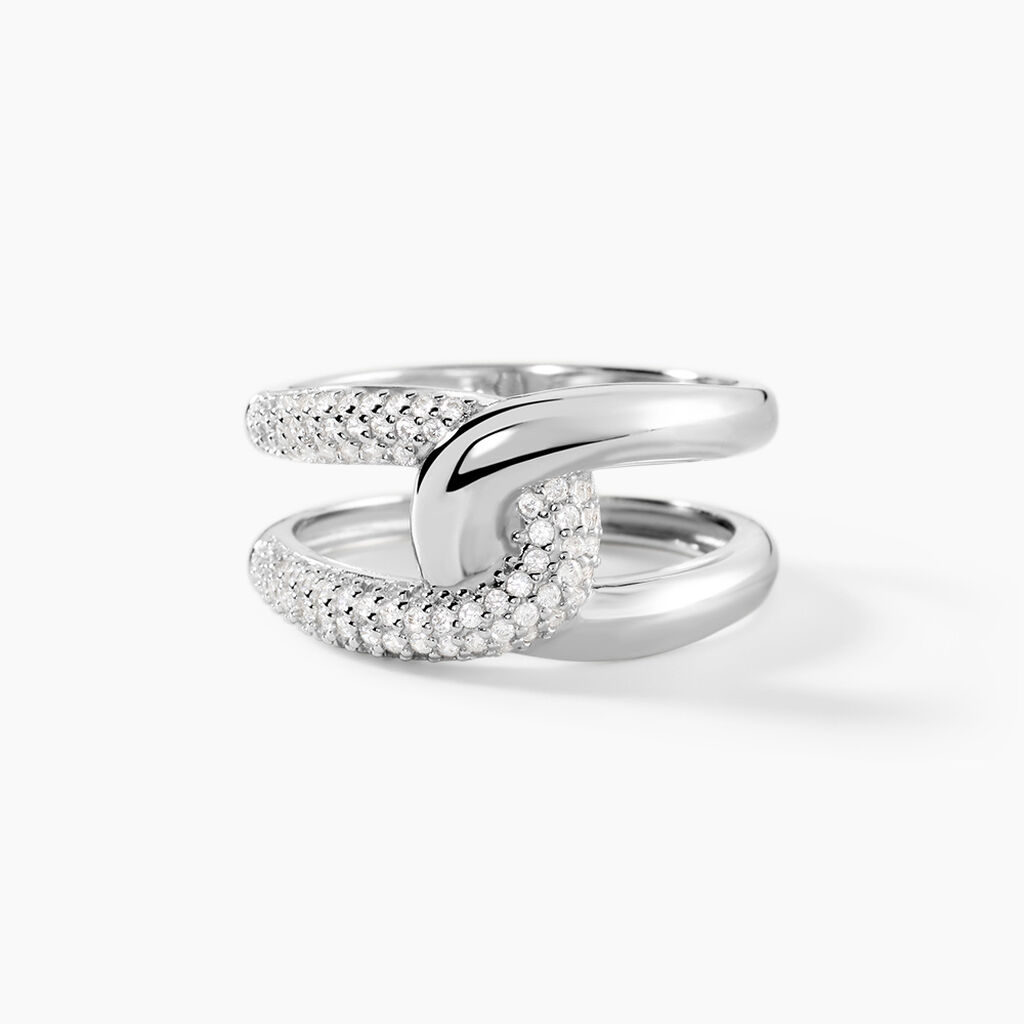 Bague Madame Argent Blanc Oxyde De Zirconium - Bagues avec pierre Femme | Marc Orian