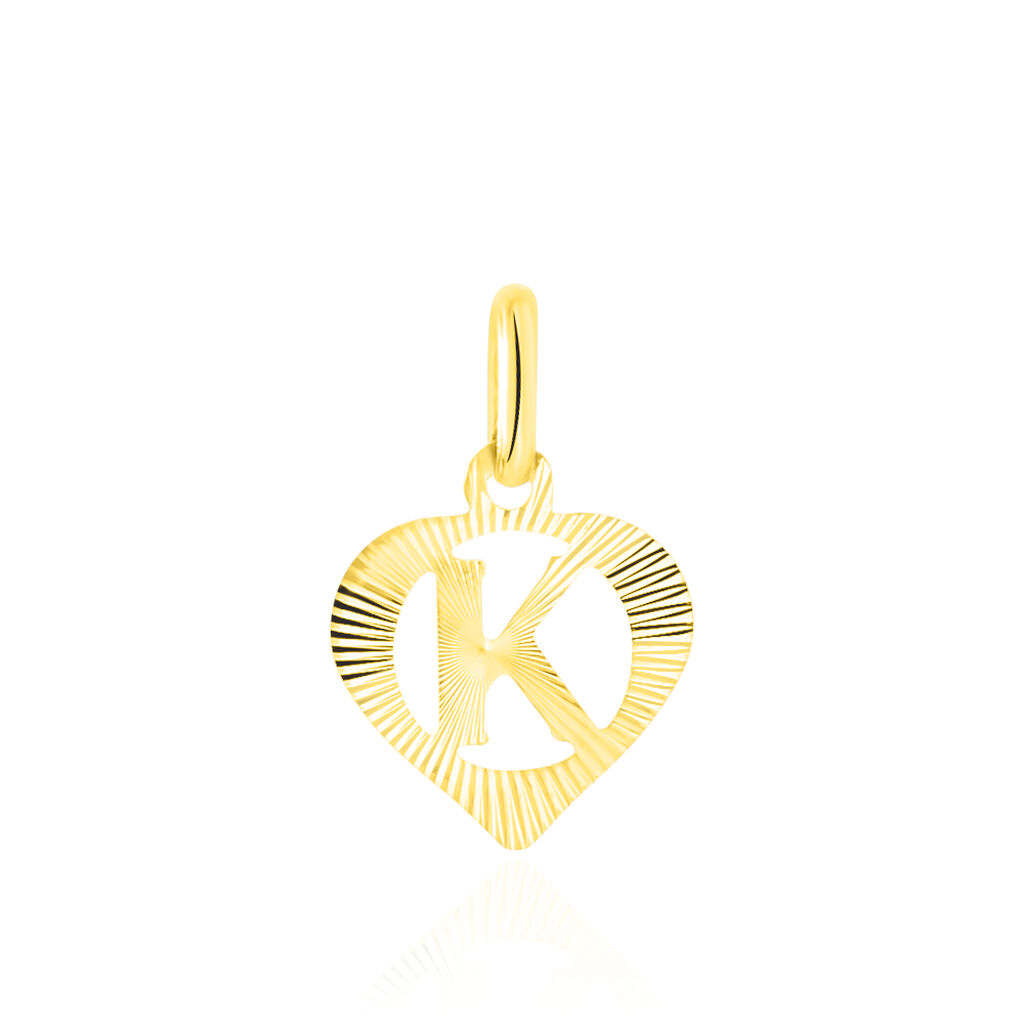 Pendentif Eudocie Coeur Lettre Or Jaune - Pendentifs Famille | Marc Orian