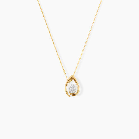 Collier Or Jaune Sheilana Diamants - Colliers avec pierres Femme | Marc Orian