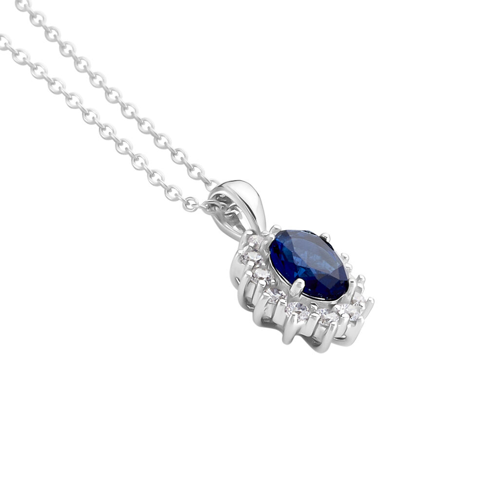 Collier Perez 2 Argent Blanc Oxyde De Zirconium - Colliers solitaires Femme | Marc Orian