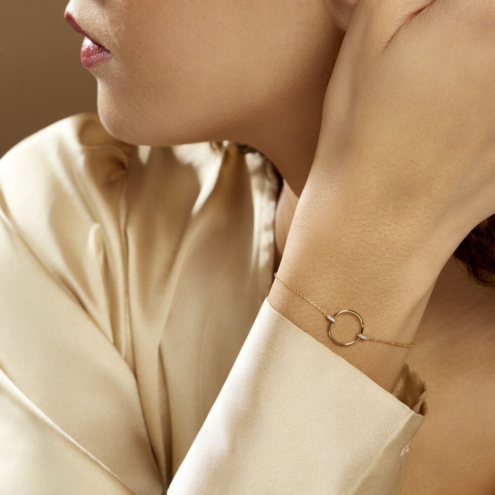Bracelet Proserpine Or Jaune Diamant - Bracelets chaînes Femme | Marc Orian