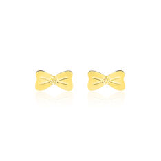 Boucles D'oreilles Puces Evonne Noeud Or Jaune - Clous d'oreilles Enfant | Marc Orian