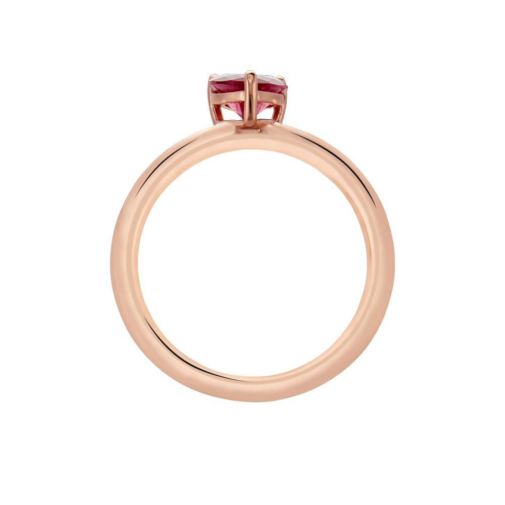Bague Solitaire Kelvyn Argent Rose Oxyde De Zirconium - Bijoux fantaisie Femme | Marc Orian