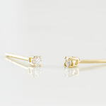 Boucles D'oreilles Puces Victoria Or Jaune Diamant - Puces Femme | Marc Orian