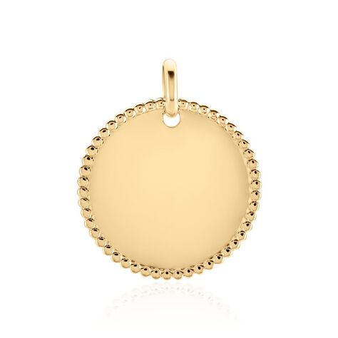Pendentif Lulu Plaque Or Doré - Médailles et médaillons Femme | Marc Orian