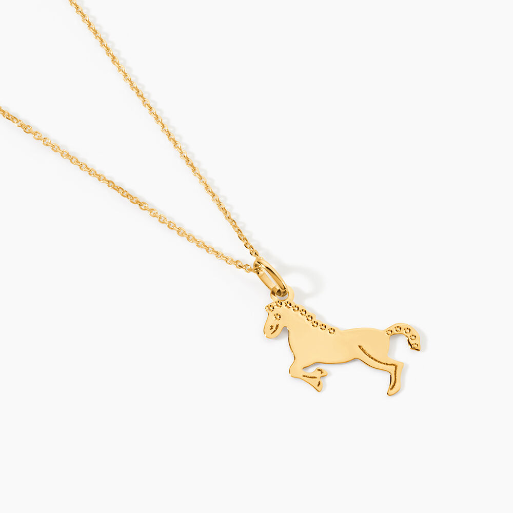 Pendentif Gilberto Cheval Or Jaune - Pendentifs Famille | Marc Orian