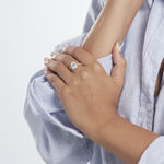 Bague Or Blanc Flavian Oxyde De Zirconium - Solitaires Femme | Marc Orian