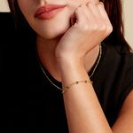 Bracelet Calliope Plaqu&eacute; Or Dor&eacute; Agate - Bracelets fantaisie Femme | Marc Orian