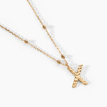Collier Plaqu&eacute; Or Jaune Lettra - Colliers ete Femme | Marc Orian