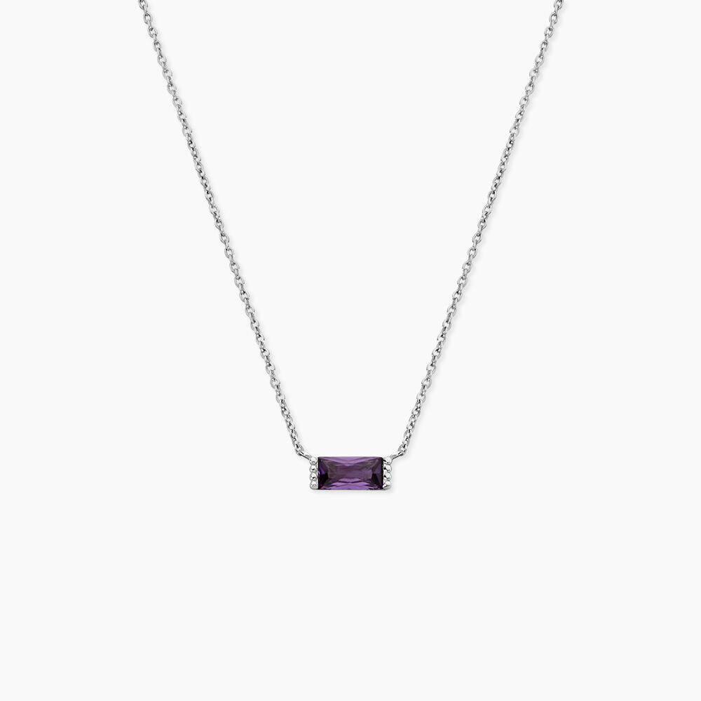 Collier Esra Argent Blanc Oxyde De Zirconium - Colliers avec pierres Femme | Marc Orian