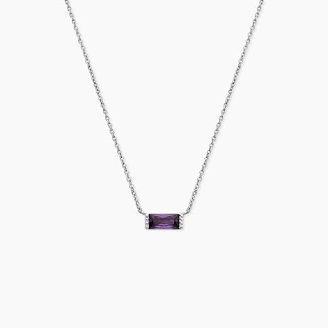 Collier Esra Argent Blanc Oxyde De Zirconium - Colliers avec pierres Femme | Marc Orian