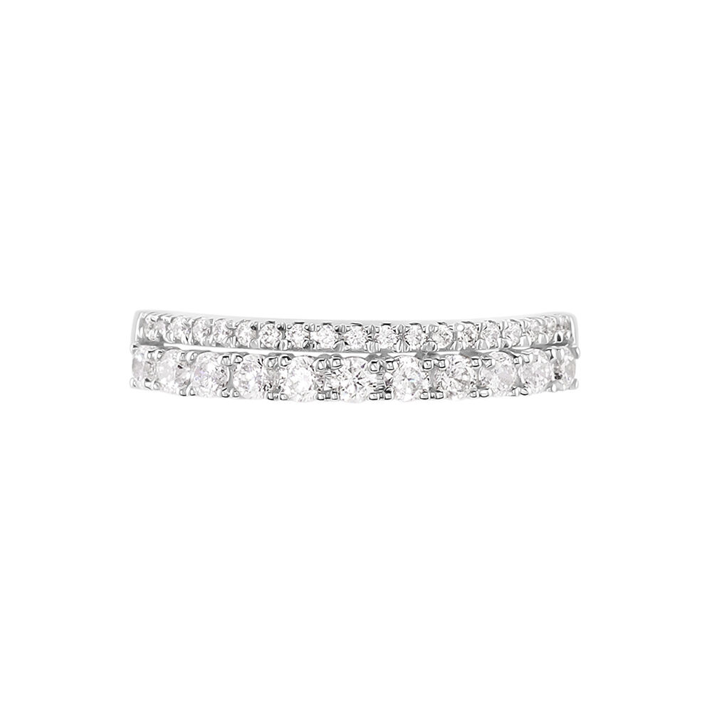 Bague The Crown Or Blanc Oxyde De Zirconium - Bagues avec pierre Femme | Marc Orian