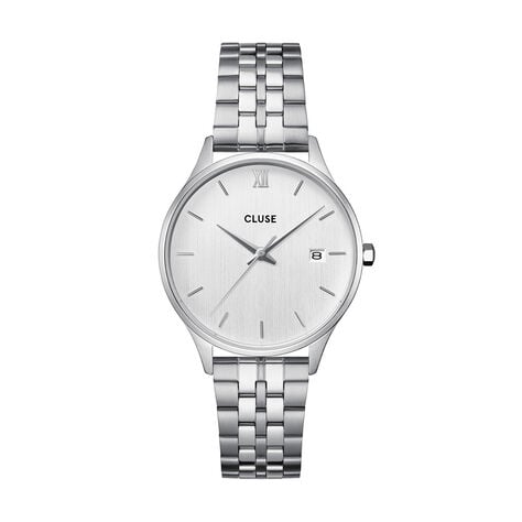 Montre Cluse Minuit Date Argenté - Montres étanches Femme | Marc Orian