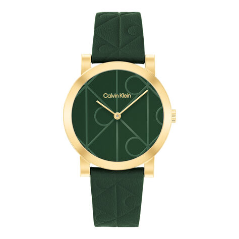 Montre Calvin Klein Monogram Vert - Nouveautés Femme | Marc Orian