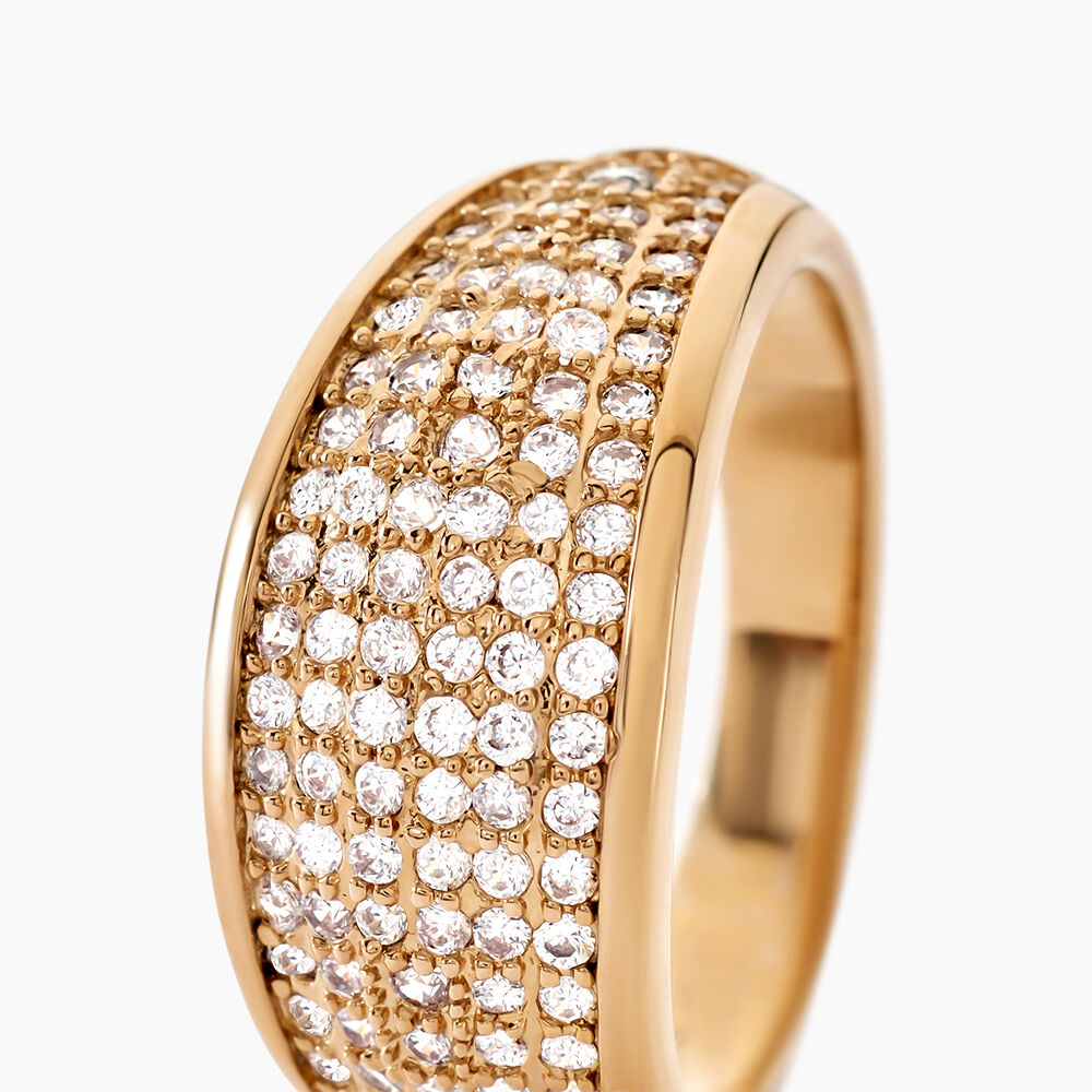 Bague Edenne Plaqu&eacute; Or Jaune Oxyde De Zirconium - Bagues avec pierre Femme | Marc Orian