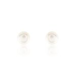 Boucles D'oreilles Puces Pascaloun Argent Perle De Culture - Puces Femme | Marc Orian