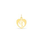 Pendentif Eudocie Coeur Lettre Or Jaune - Pendentifs Famille | Marc Orian