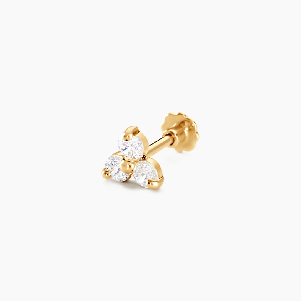 Piercing Nakato Or Jaune Oxyde De Zirconium - Piercing Conch Femme | Marc Orian