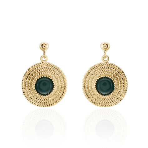Boucles D'oreilles Pendantes Ilia Plaqué Or Jaune Verre - Pendantes Femme | Marc Orian