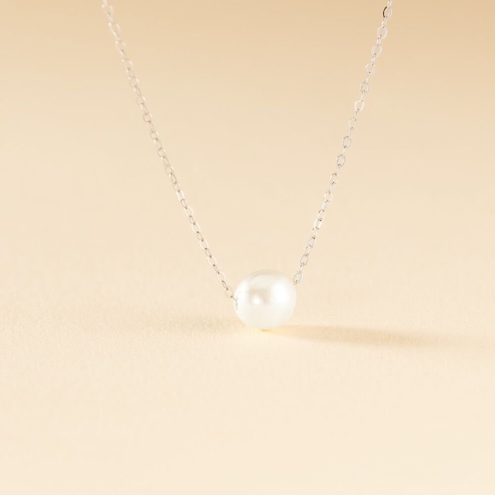 Collier Sissy Or Blanc Perle De Culture - Colliers avec pierres Femme | Marc Orian