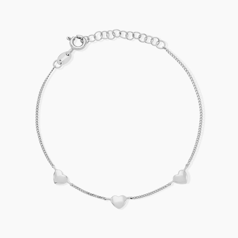 Bracelet C&oelig;ur D'amour Argent Blanc - Bracelets fantaisie Femme | Marc Orian