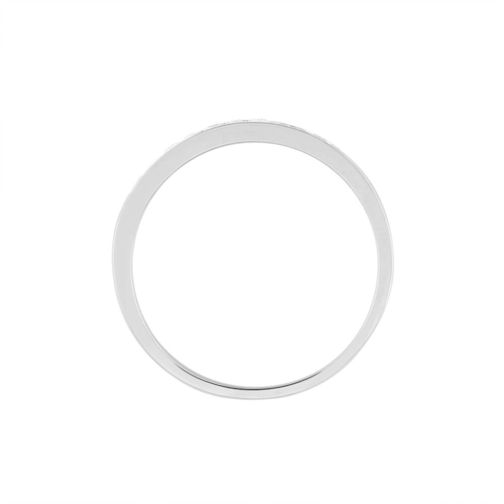 Alliance Rhea Or Blanc Diamant - Alliances avec pierres Femme | Marc Orian