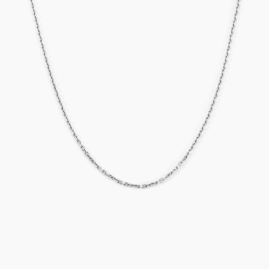 Chaîne Claudine Maille Forçat Argent Blanc - Chaines Femme | Marc Orian