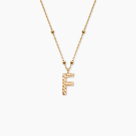 Collier Plaqu&eacute; Or Jaune Lettra - Colliers fantaisie Femme | Marc Orian
