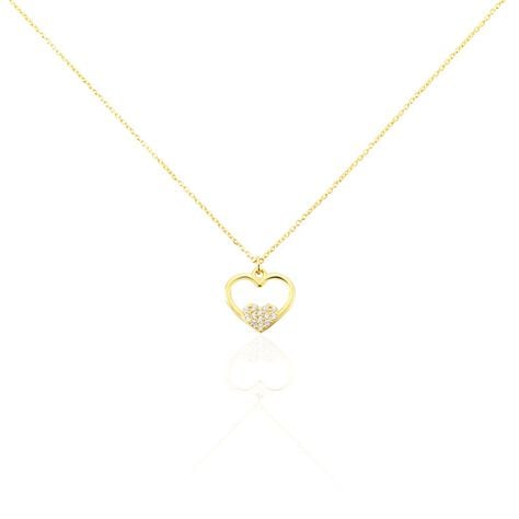 Collier Or Jaune Saponaire Oxydes De Zirconium - Colliers avec pierres Enfant | Marc Orian