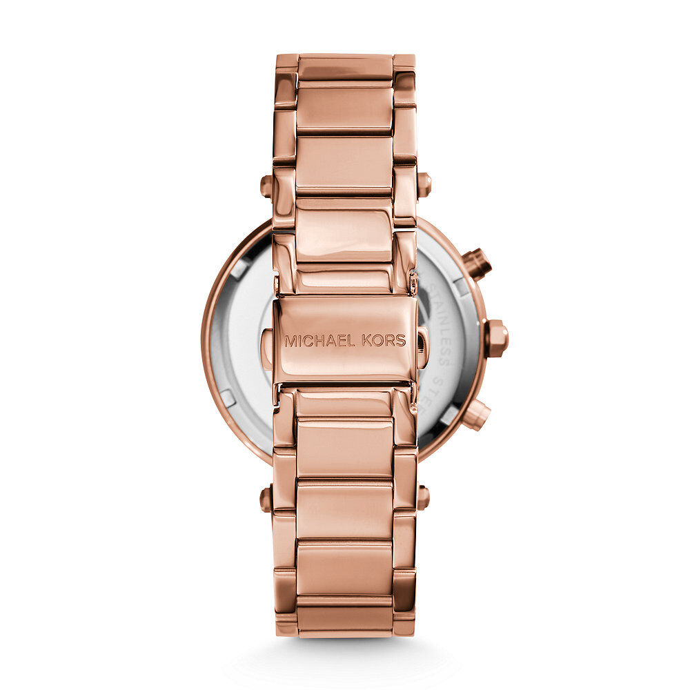Montre Michael Kors Parker Chrono Doré Rose - Montres étanches Femme | Marc Orian