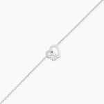 Bracelet Lucianna Argent Blanc Oxyde De Zirconium - Bracelets fantaisie Femme | Marc Orian