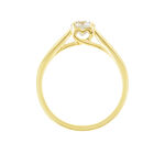 Bague Solitaire Vicoeuria Or Jaune Diamant Synth&eacute;tique - Parures de mariage Femme | Marc Orian