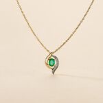 Collier Lydia Or Jaune Emeraude - Colliers avec pierres Femme | Marc Orian