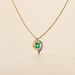 Collier Lydia Or Jaune Emeraude - Colliers avec pierres Femme | Marc Orian