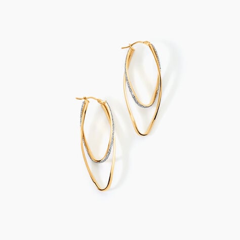 Cr&eacute;oles Merilyn Or Bicolore - Cr&eacute;oles Femme | Marc Orian