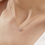 Collier Purete Or Blanc Diamant - Colliers avec pierres Femme | Marc Orian