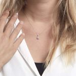 Collier Gwennoal Or Blanc Oxyde - Colliers avec pierres Femme | Marc Orian