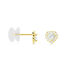 Boucles D'oreilles Puces Or Jaune Festuca Oxydes De Zirconium - Puces Femme | Marc Orian