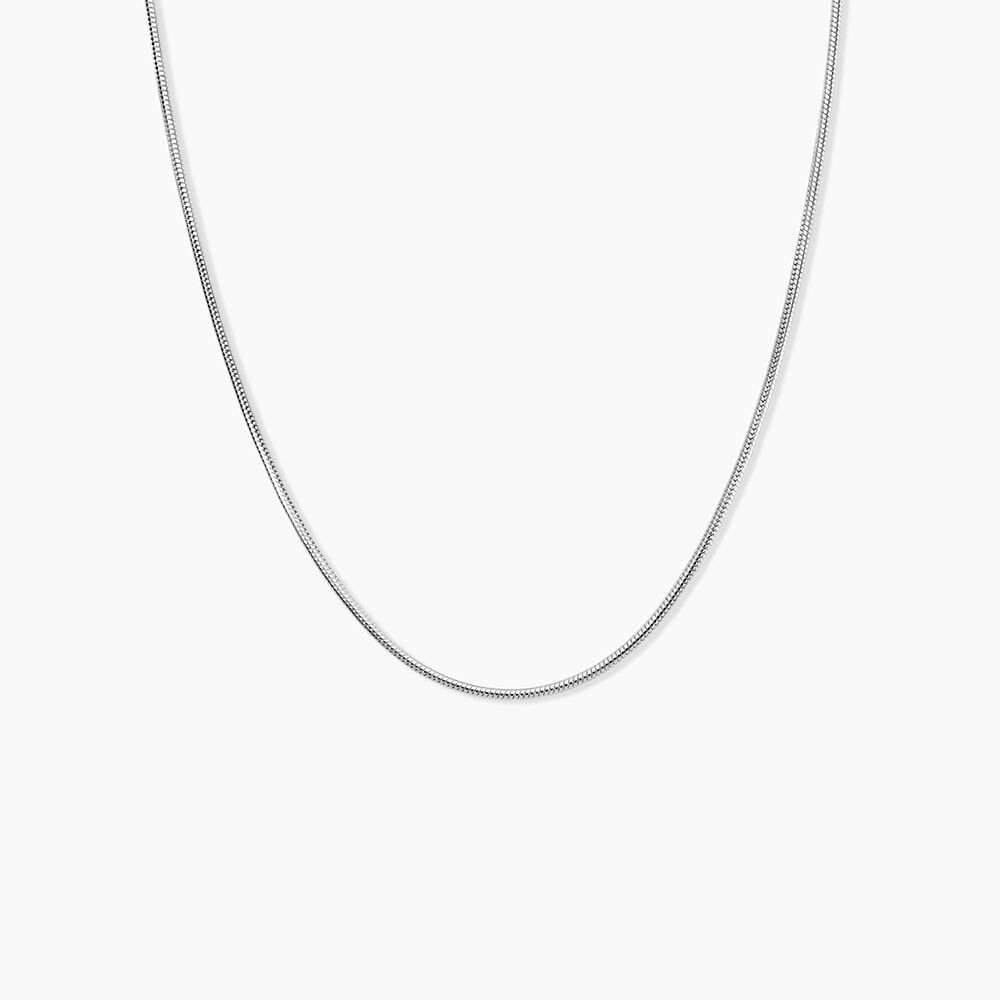 Cha&icirc;ne Simineae Argent Blanc - Colliers fantaisie Femme | Marc Orian